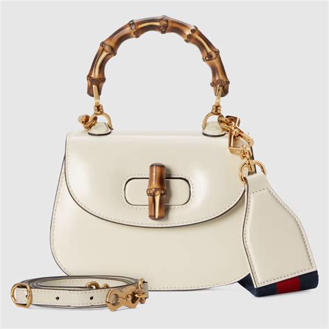 gucci bamboo handle bag white|where to buy gucci bamboo bag.